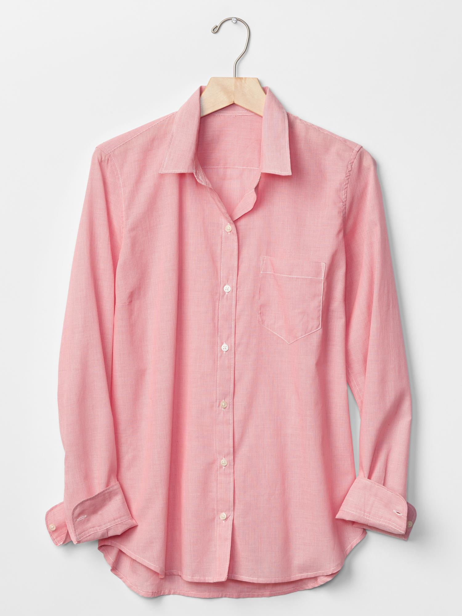 gap pink linen shirt