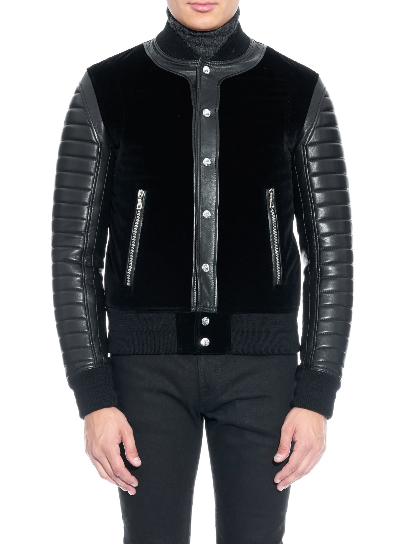 balmain varsity jacket