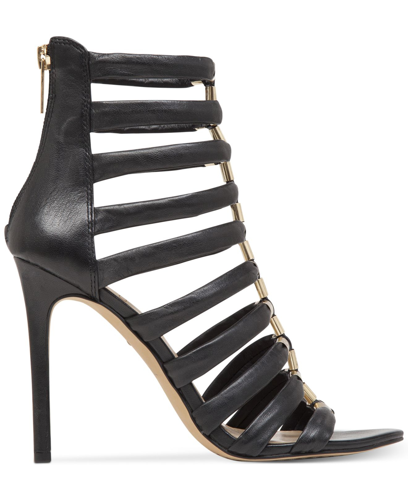 Vince Camuto Black Strappy Heels Online 