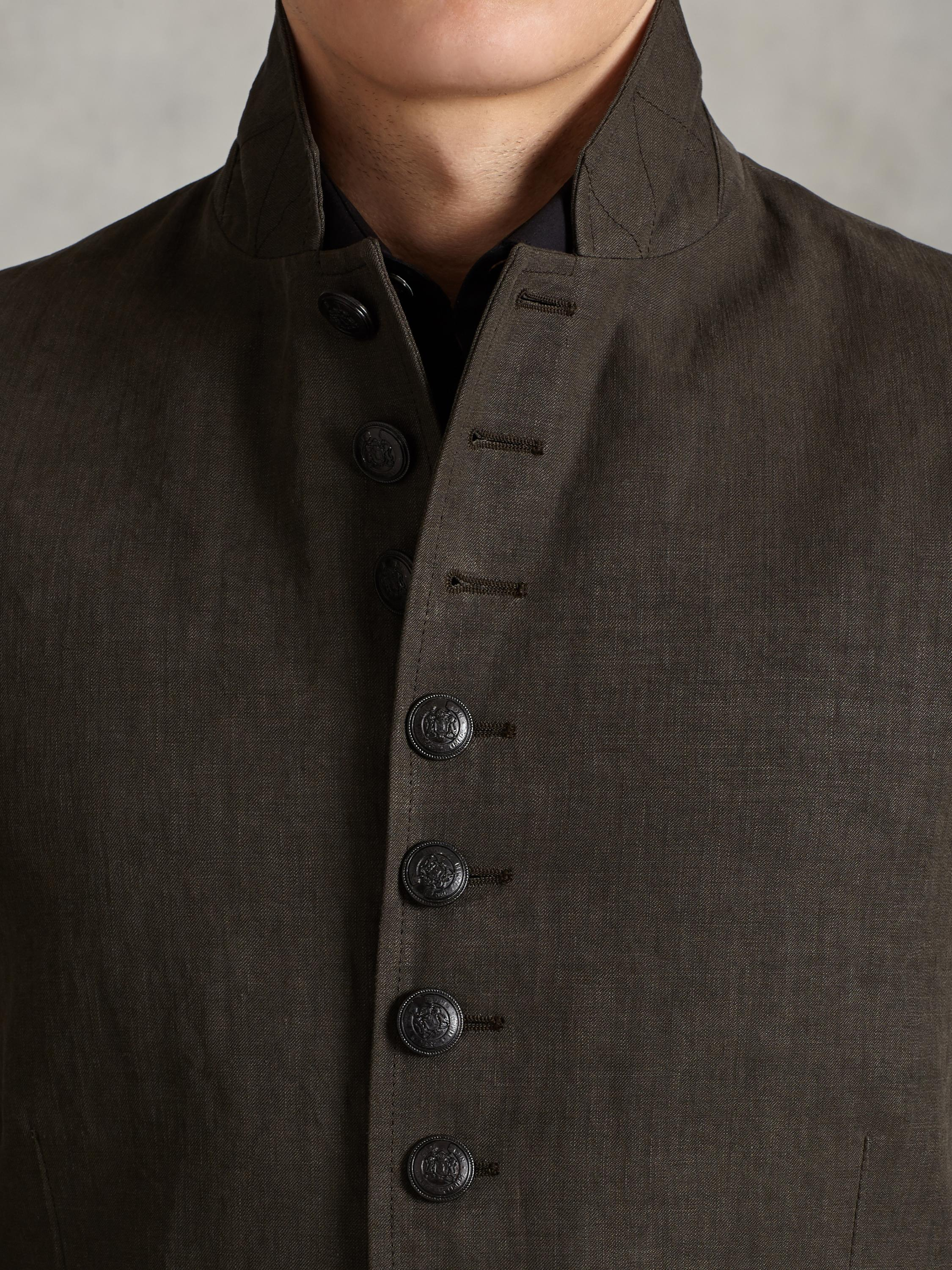 John Varvatos MultiButton Conductors Jacket in Coffee (Brown) for Men