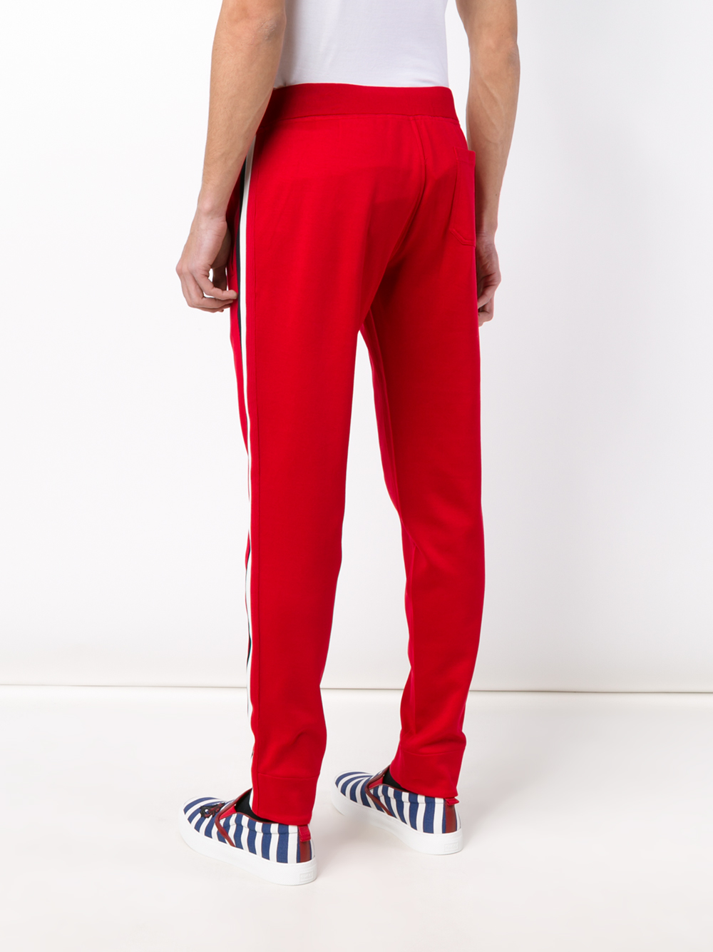Lyst Gucci Striped Panel Track Pants in Red for Men