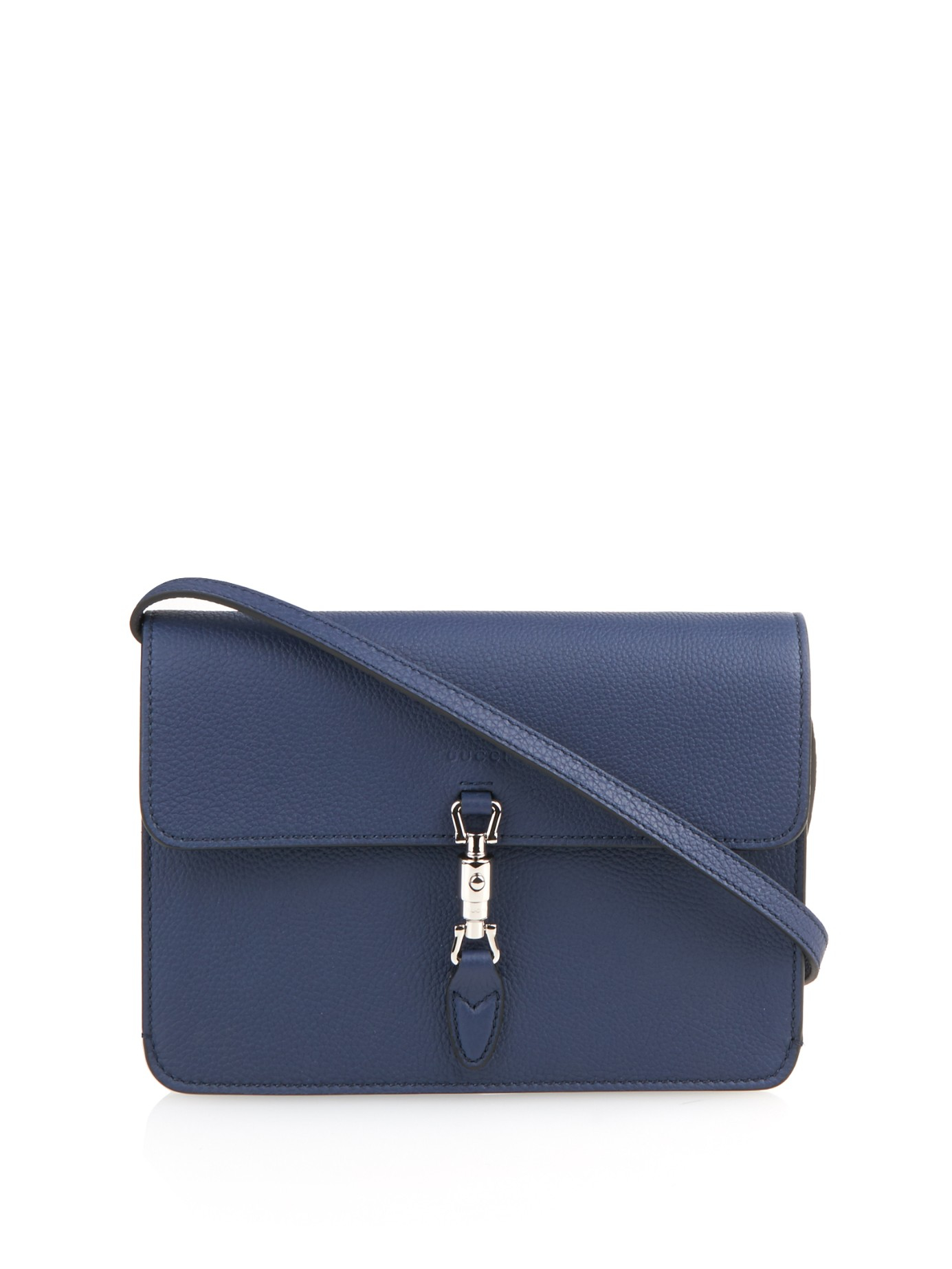 Lyst - Gucci Jackie Leather Shoulder-Strap Purse in Blue