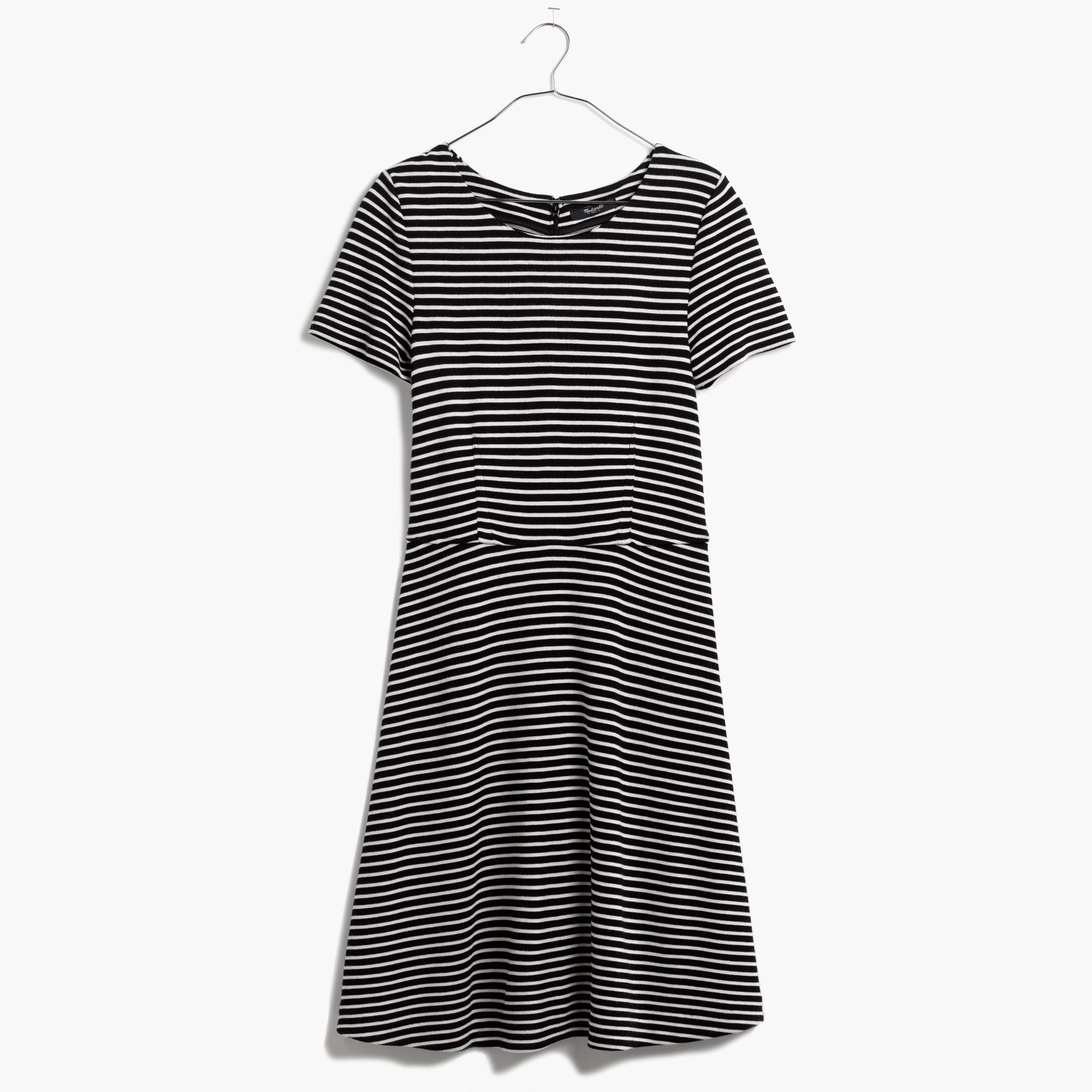 madewell black and white striped dress