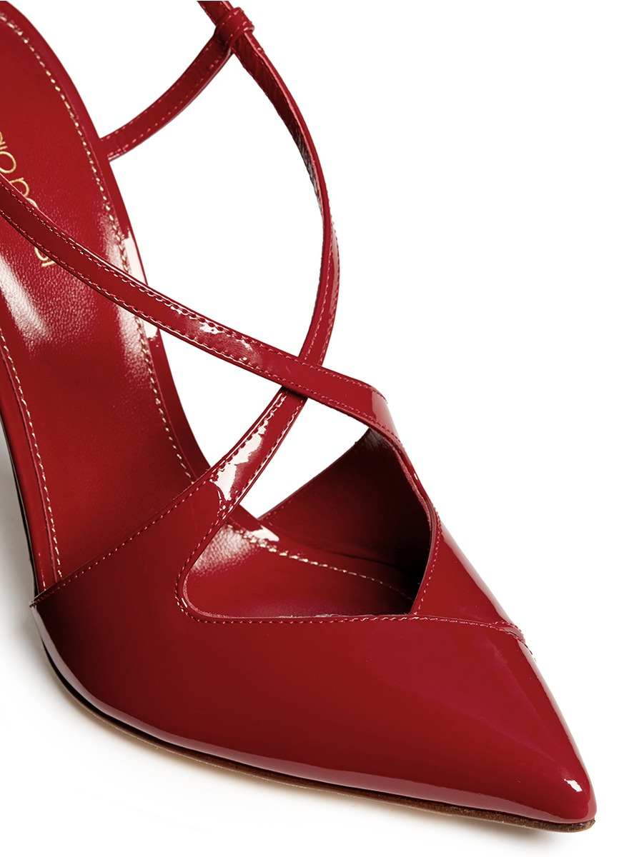sergio rossi red pumps