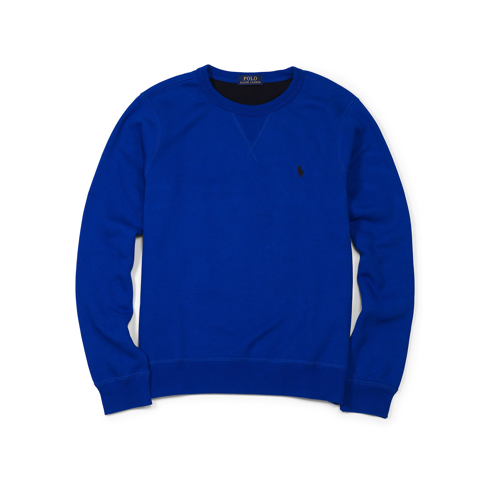 Polo Ralph Lauren Fleece Crewneck Sweatshirt in Blue for Men - Lyst