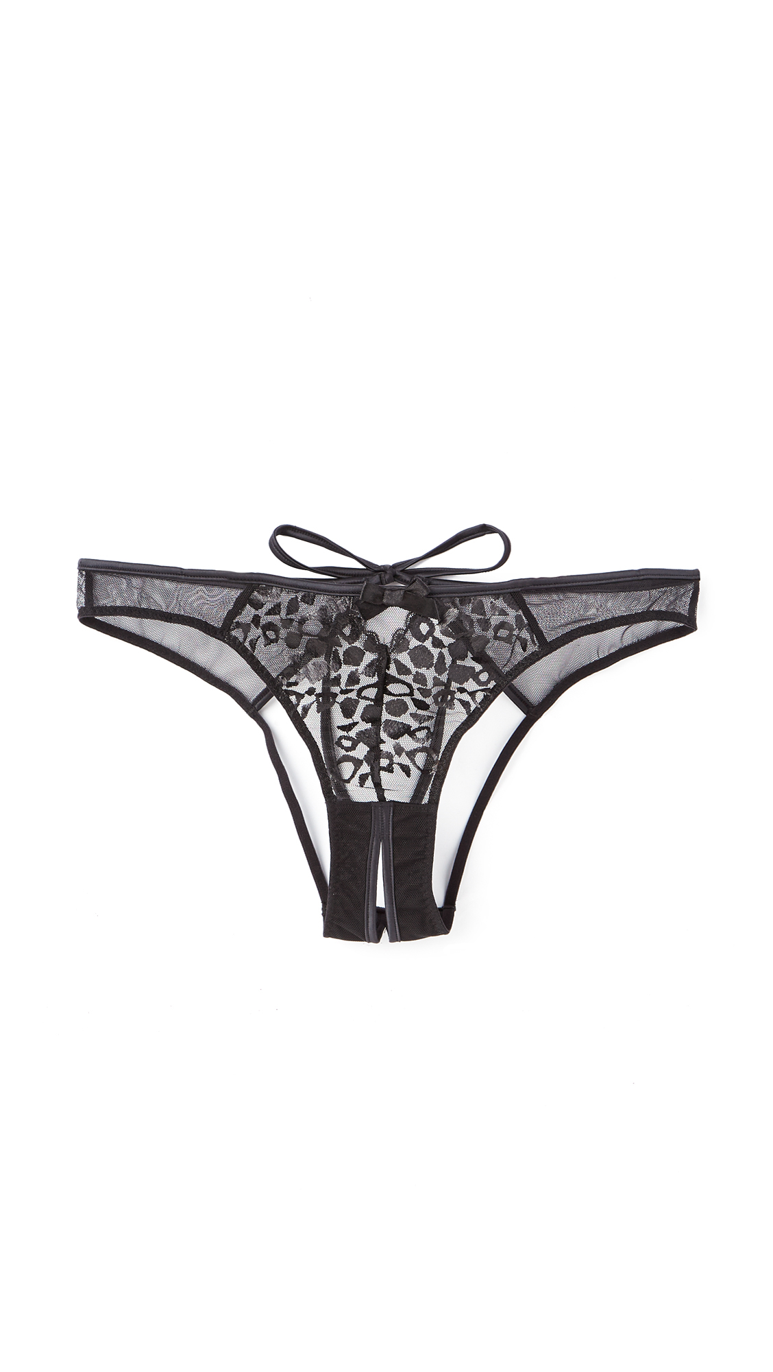 L'Agent by Agent Provocateur Odessa Ouvert Panties - Black in Black - Lyst