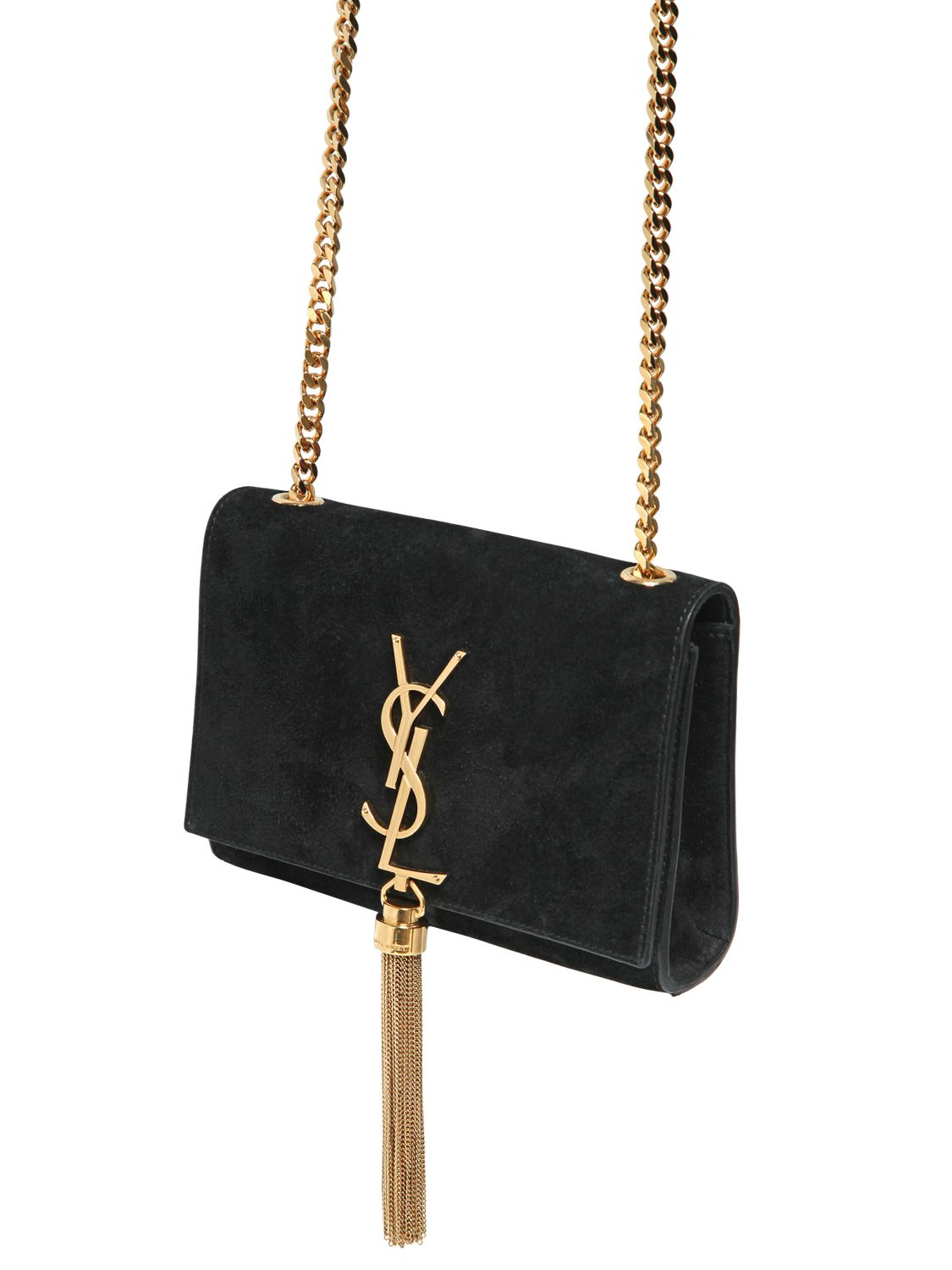 Sale > ysl black suede bag > in stock