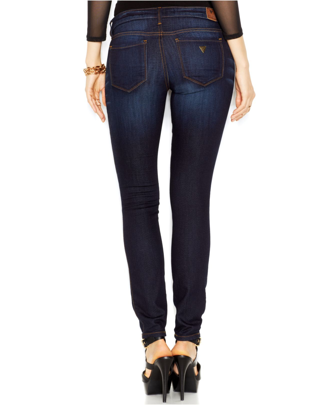 dark blue guess jeans