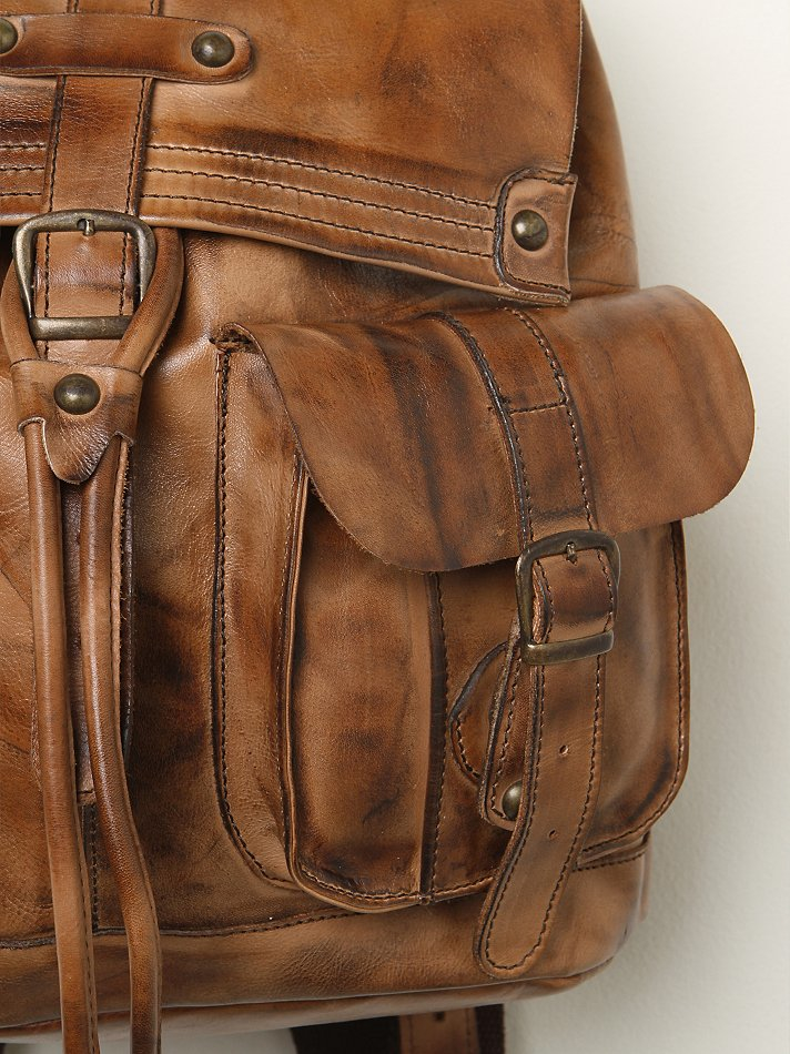 Free People Leather Jericho Backpack in Brown Lyst