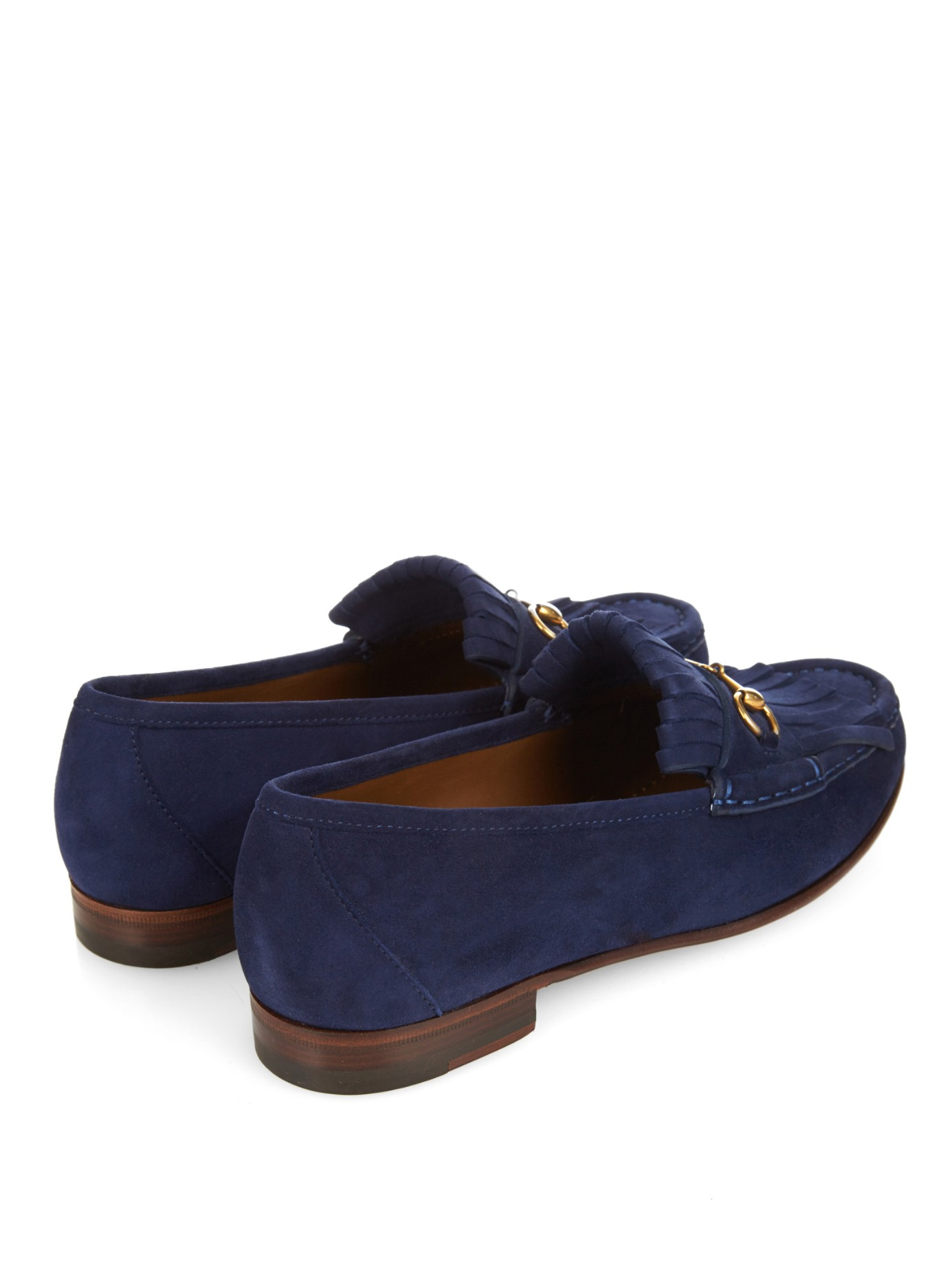 Gucci Suede Loafers | Lyst