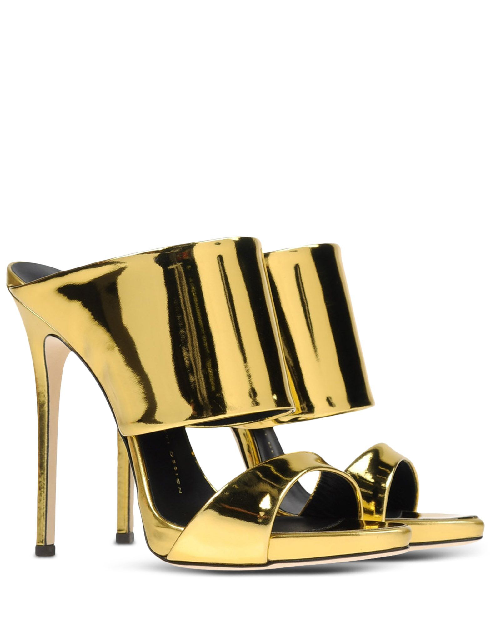 giuseppe zanotti gold shoes