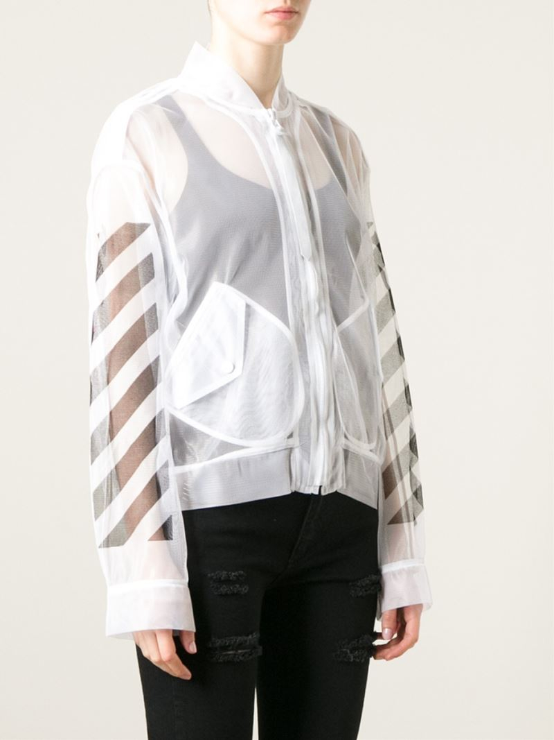 white mesh jacket