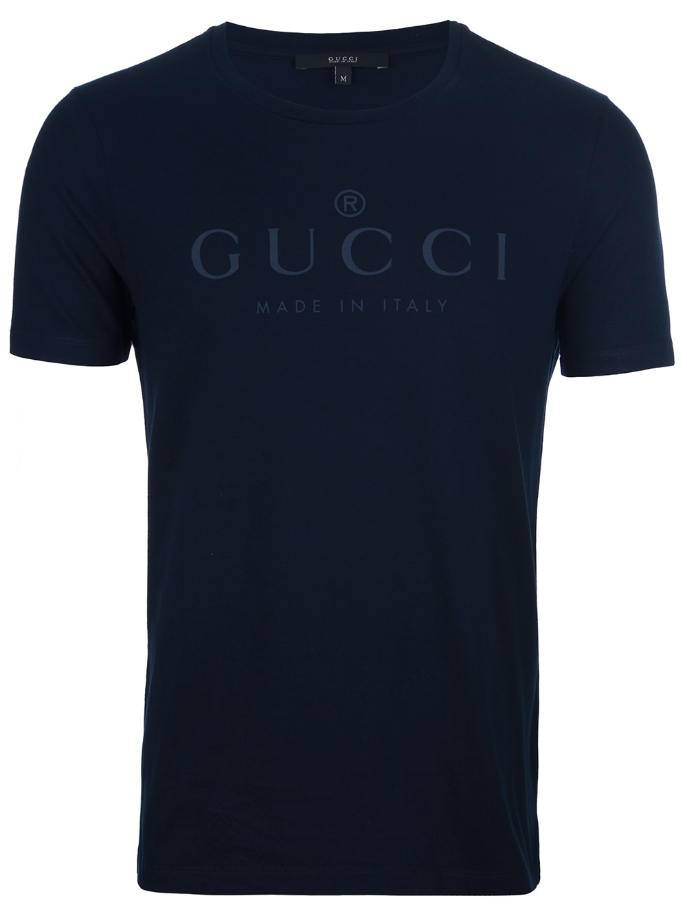 Gucci Logo Print Tshirt in Blue for Men | Lyst