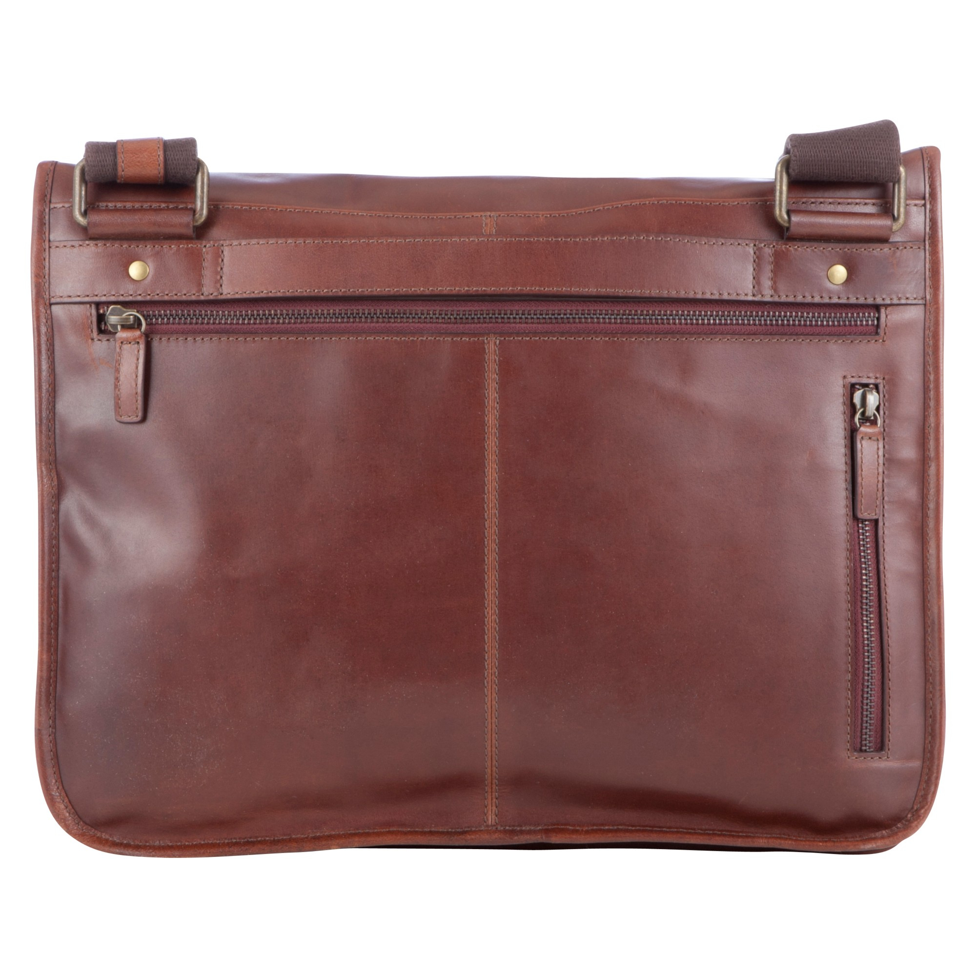 John Lewis Salvadore Leather Messenger Bag in Brown for Men - Lyst