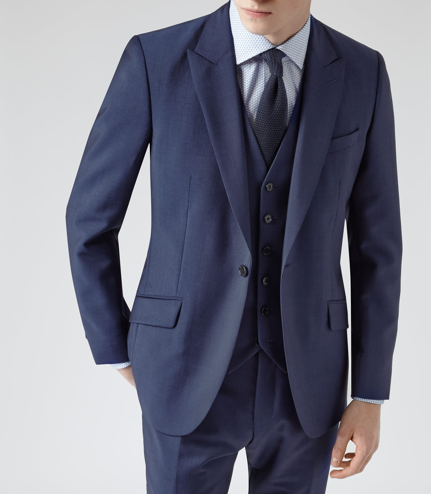 Mens Navy Suit Asda / Navy Blue Suit Italian Suits 3 Piece Suit