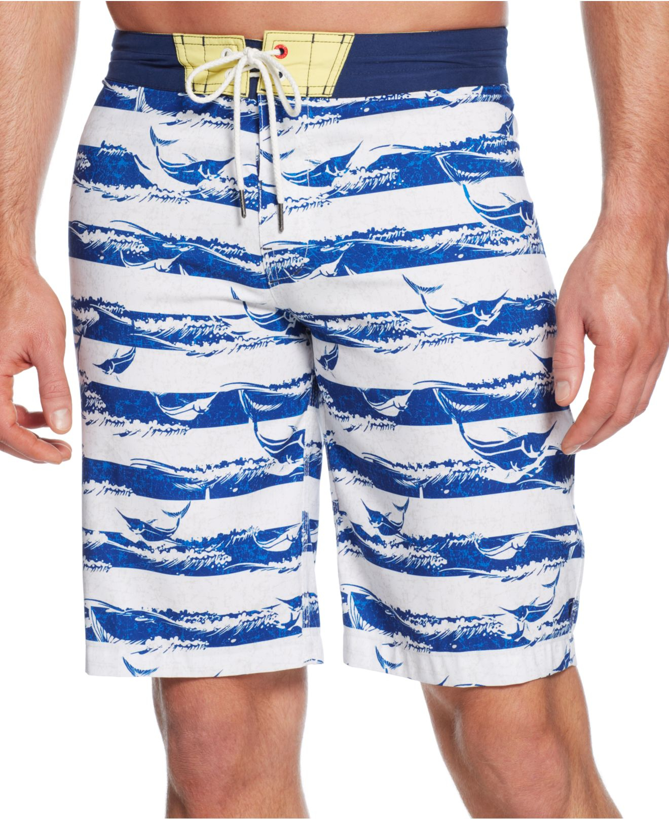 Sperry top-sider Marlin Striped Board Shorts in Blue for Men | Lyst