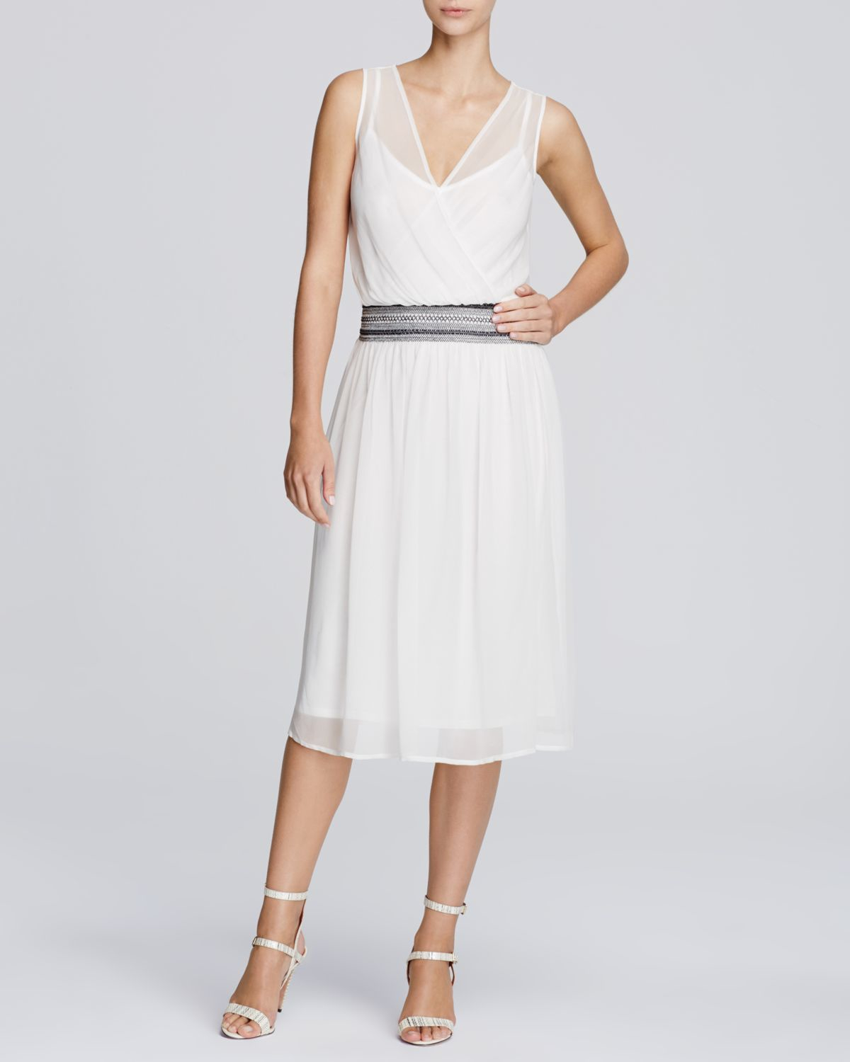 beige silk midi dress