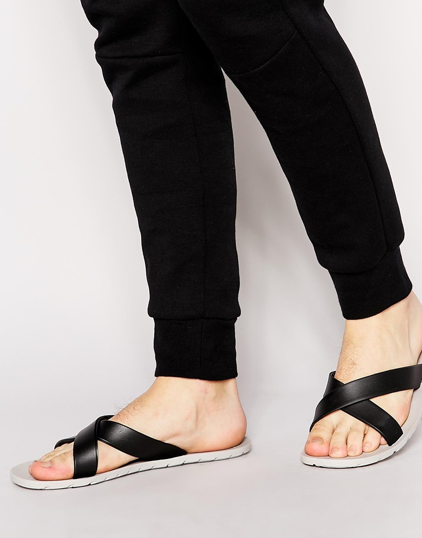 Lyst ALDO Yiguael Rubber Sandals in Black for Men