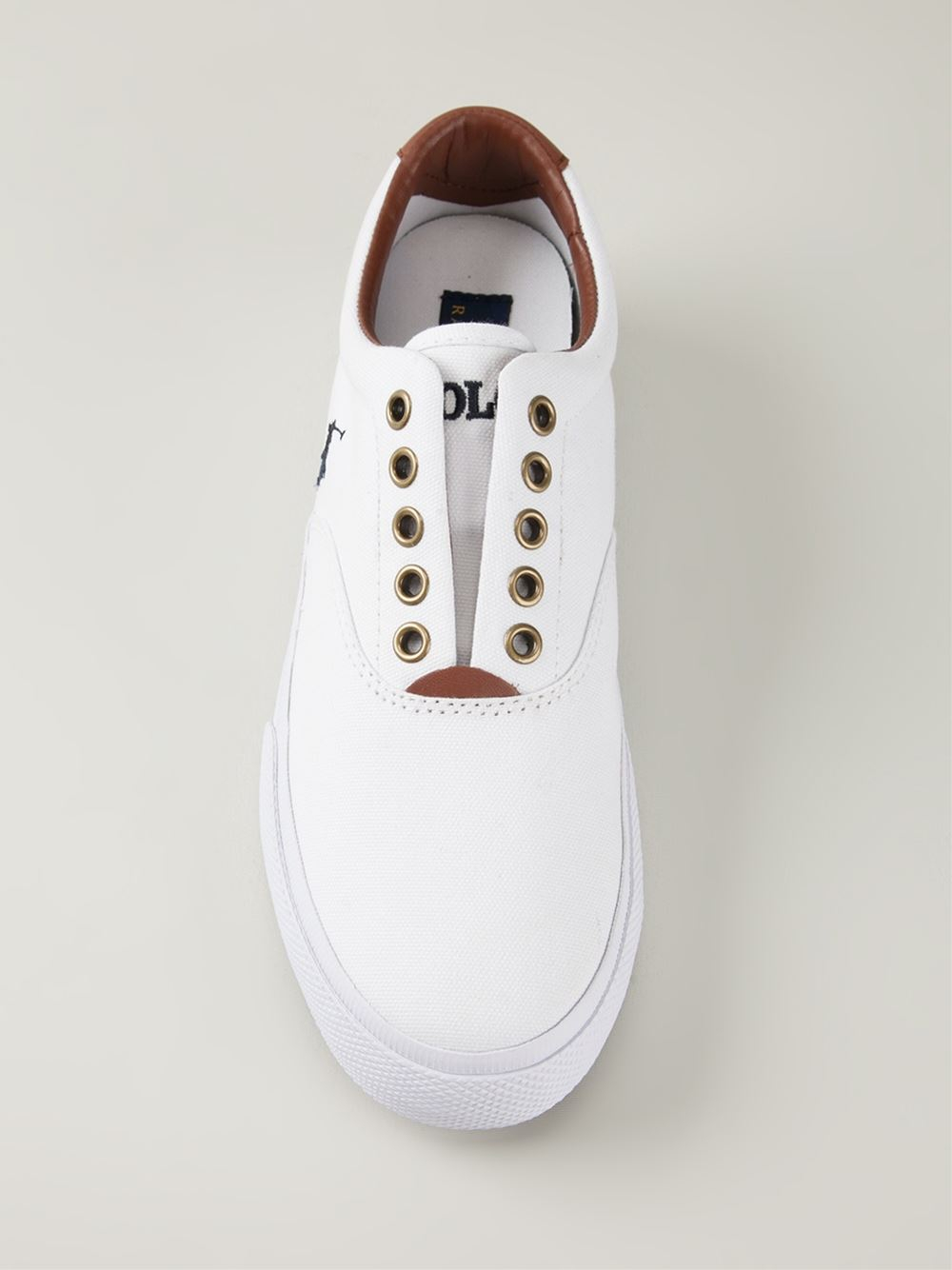 ralph lauren off white shoes