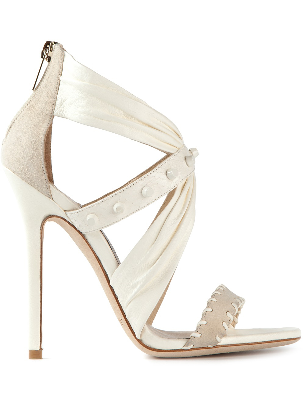 jimmy choo white flat sandals