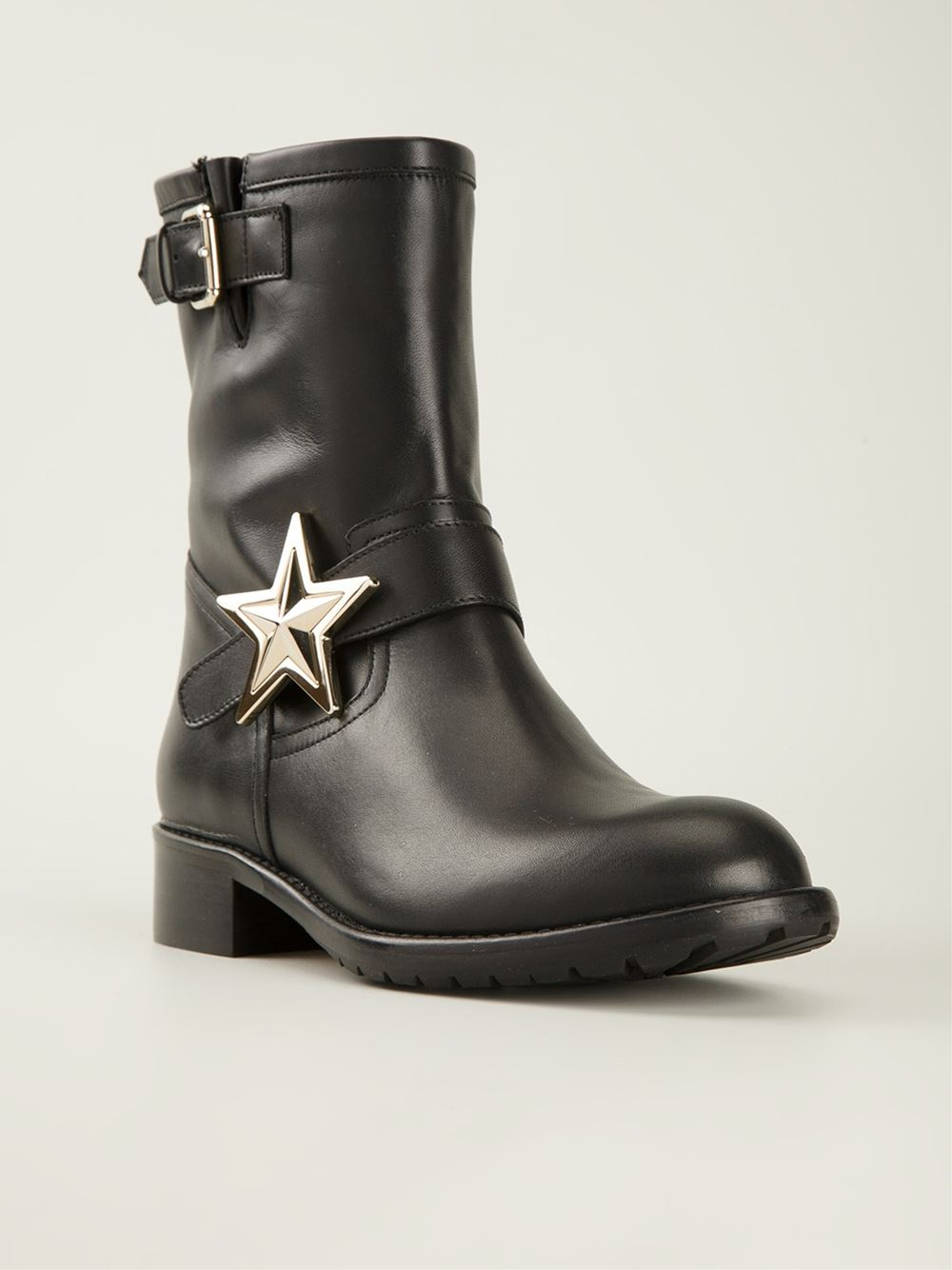 RED Valentino Star Boots in Black | Lyst