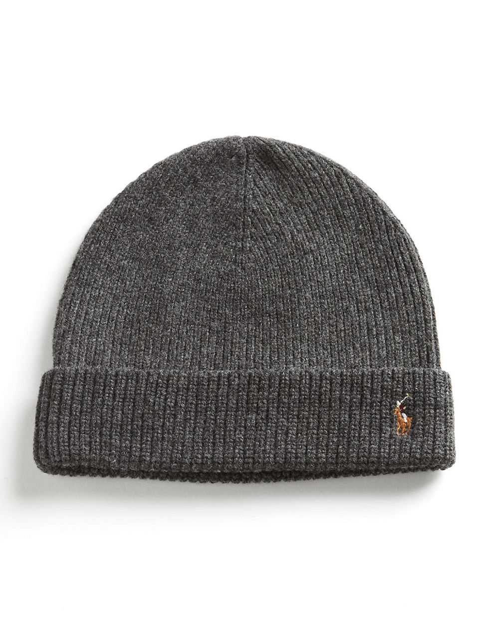 Polo Ralph Lauren Merino Wool Beanie in Grey (Gray) for Men - Lyst