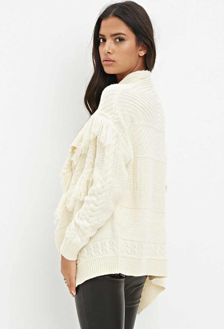 forever 21 fringe cardigan