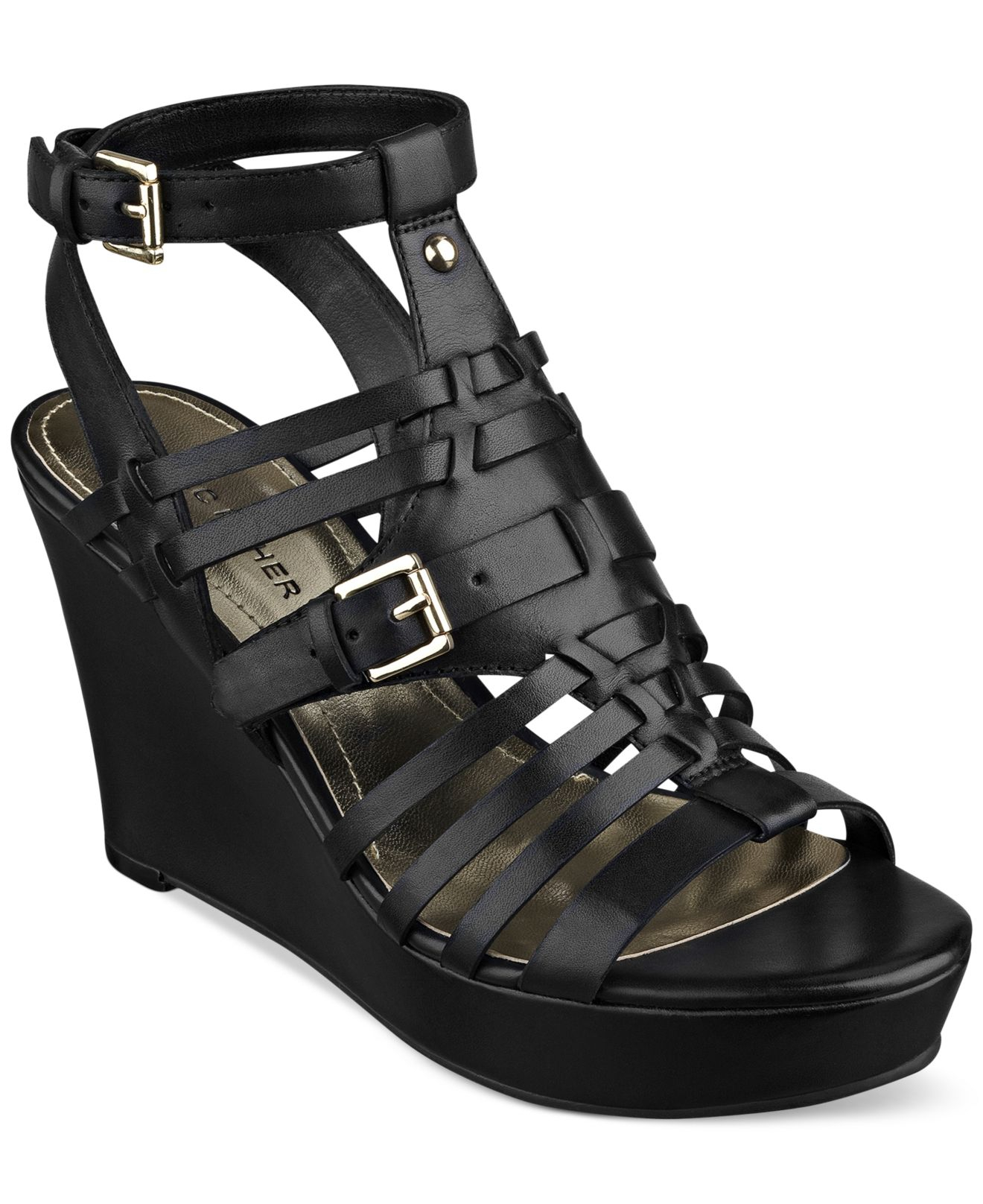 marc fisher black wedges