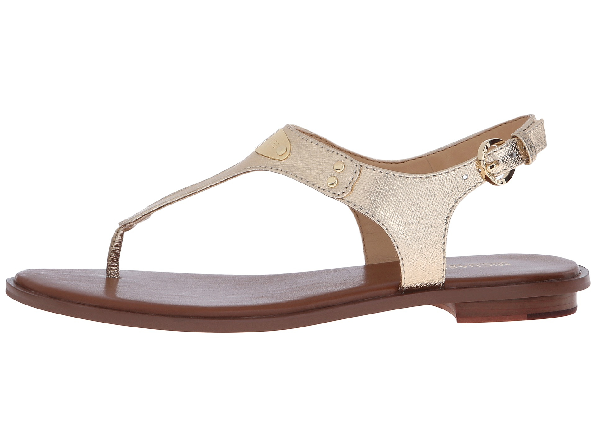 michael kors plate thong sandals