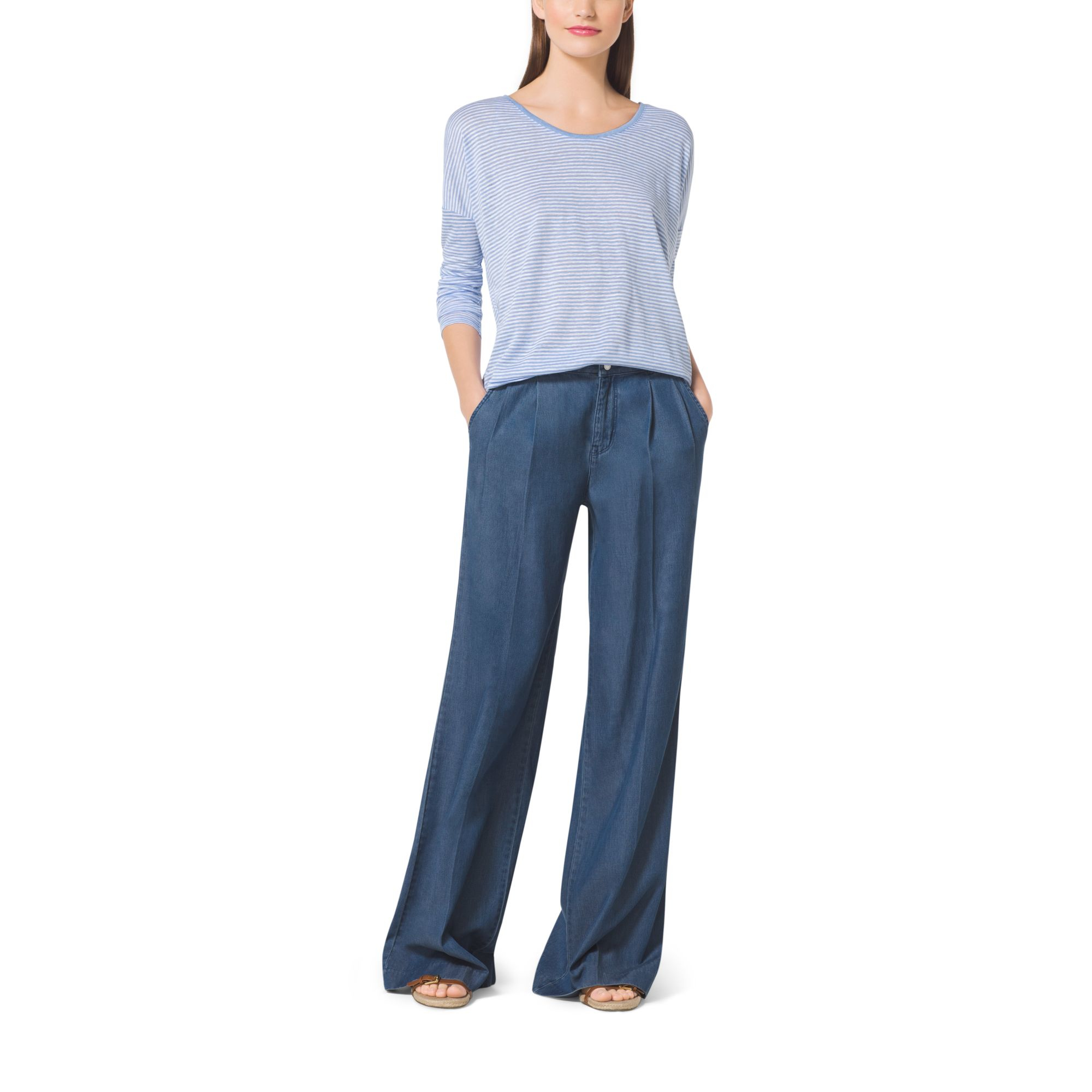 michael kors wide leg pants