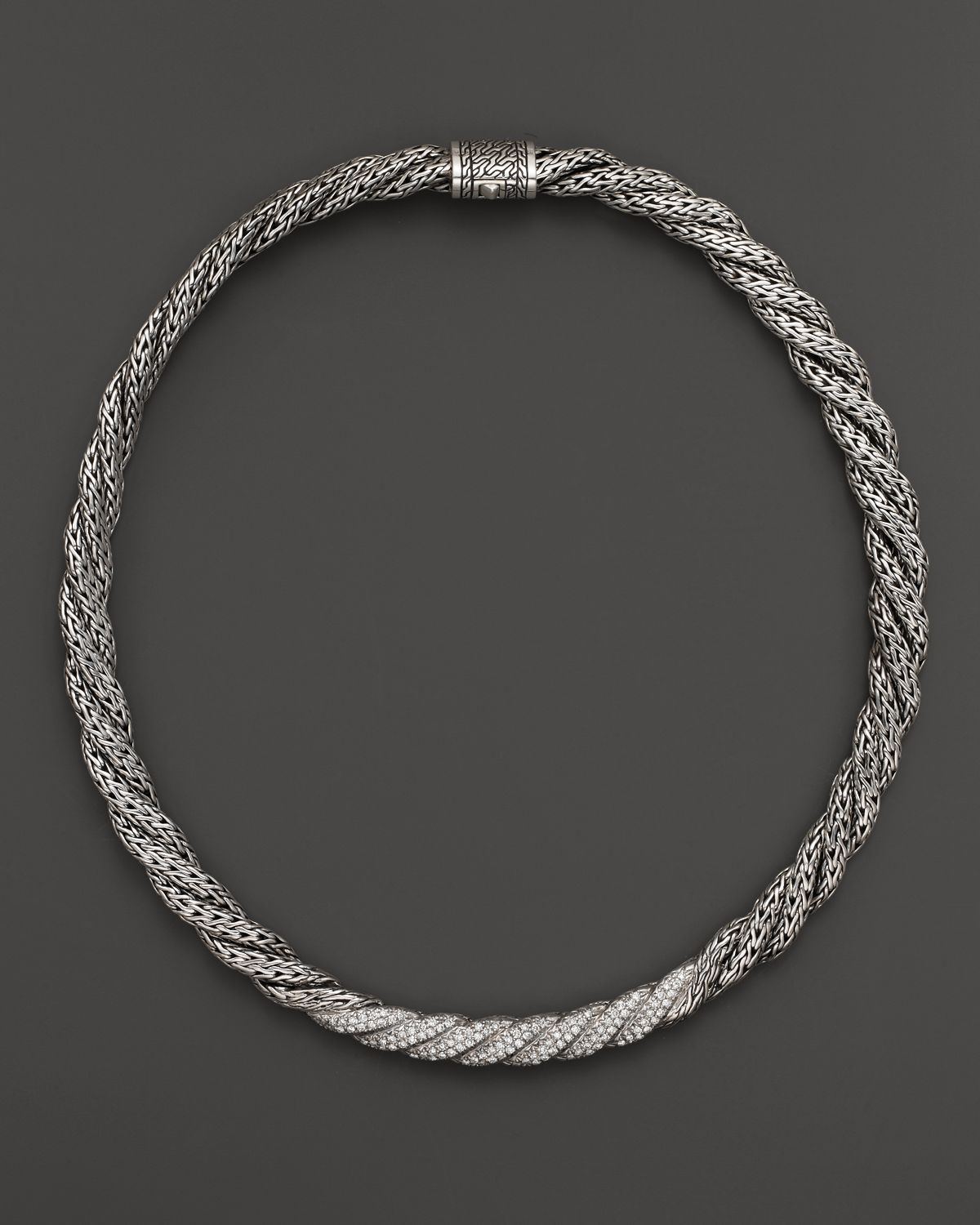 John Hardy Sterling Silver Classic Chain Large Twisted Chain Necklace