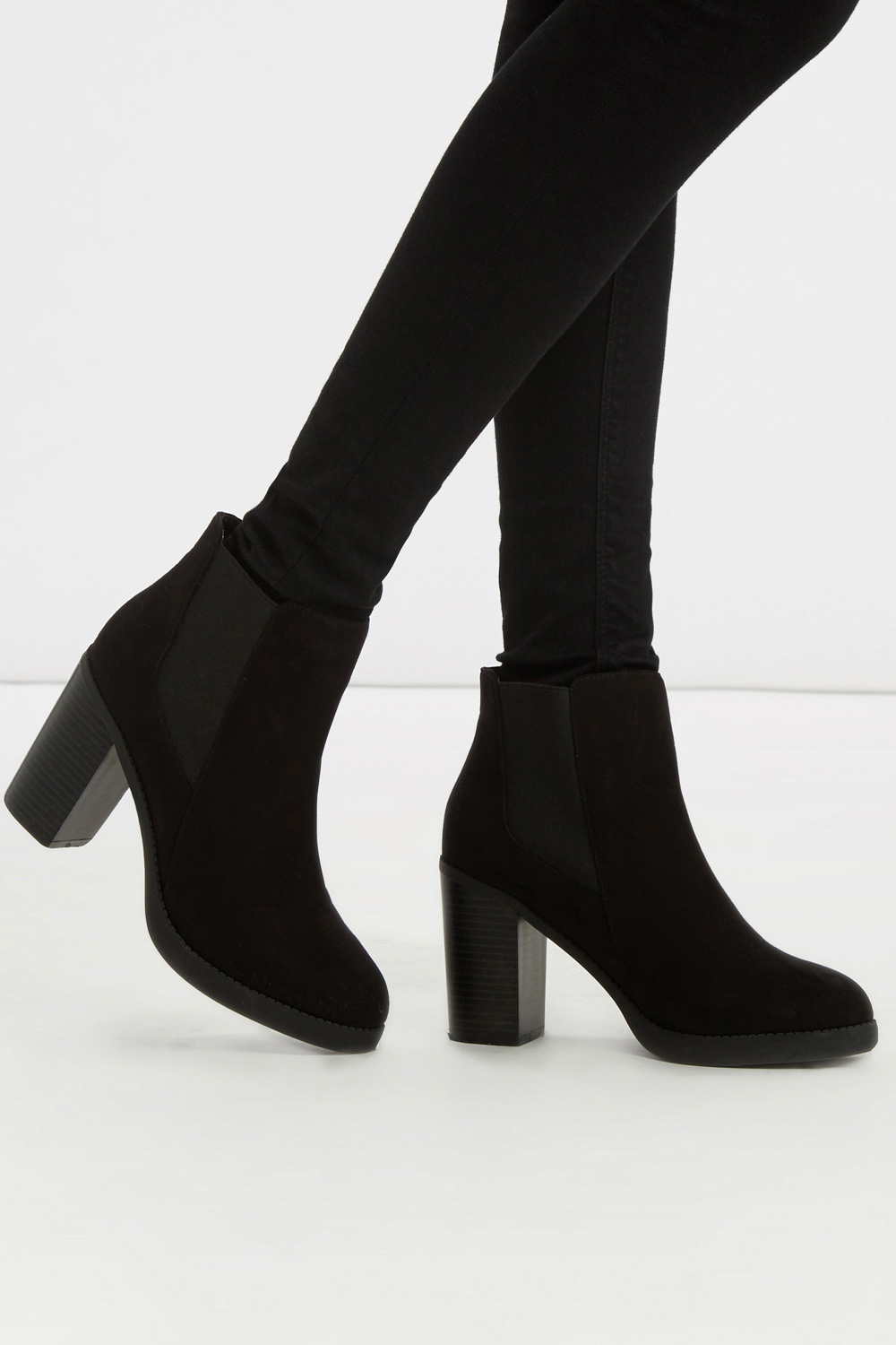 oasis black suede ankle boots