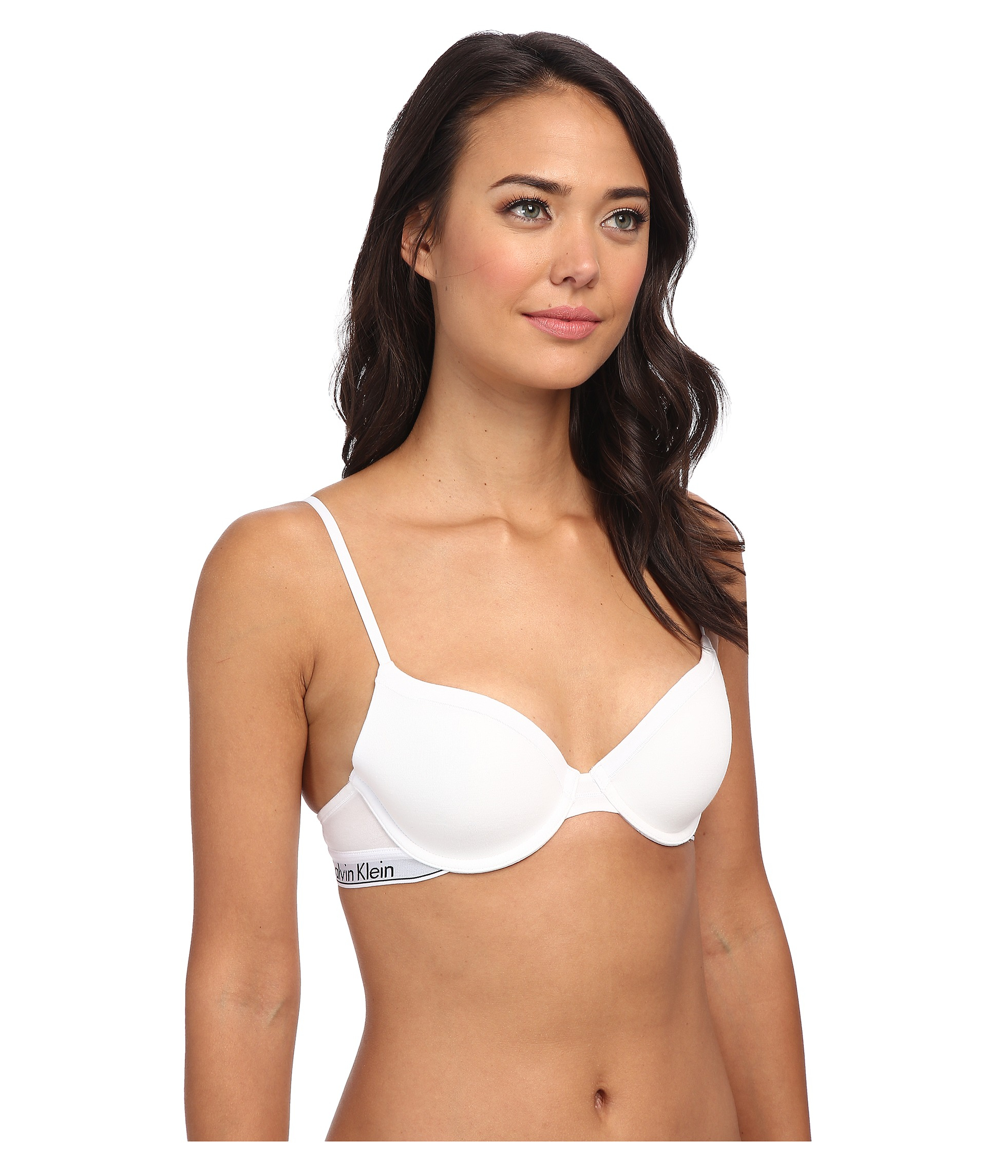 calvin klein white t shirt bra