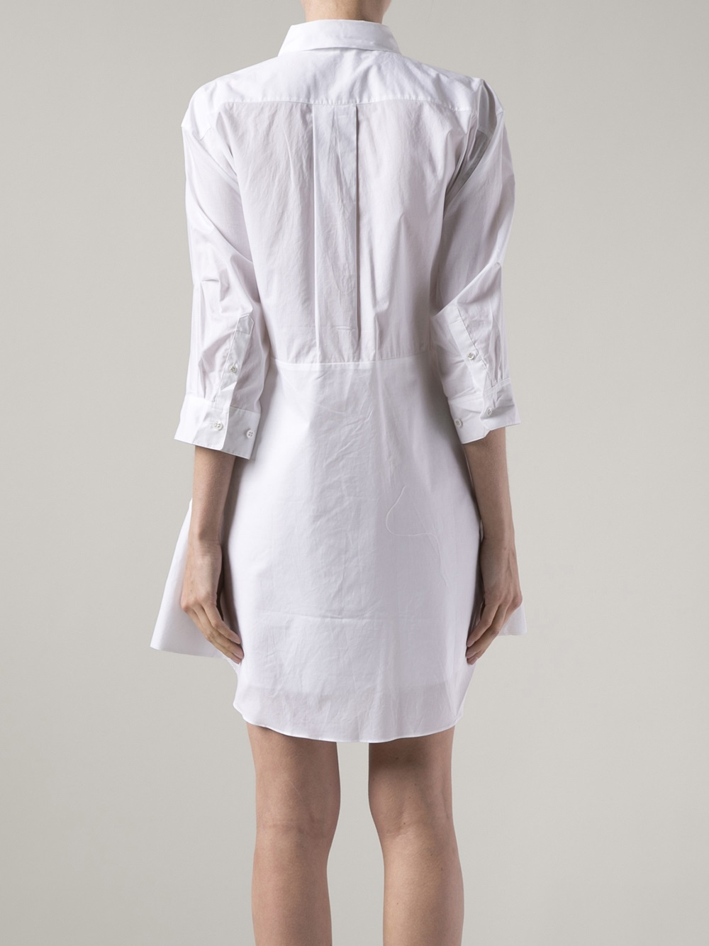 Lyst - Acne studios Short Shirt Dress in White