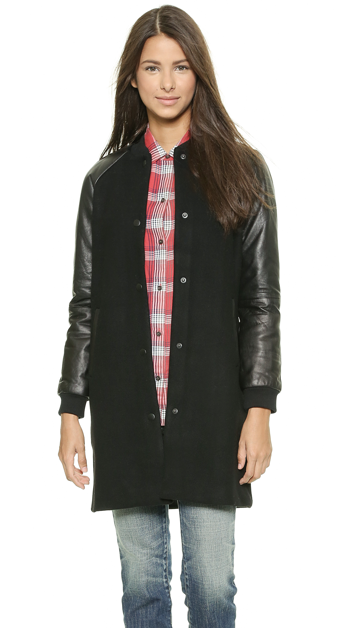 madewell varsity bomber jacket
