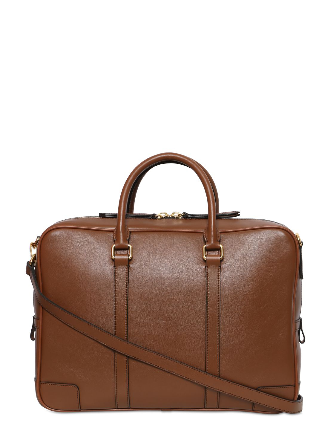 Burberry Leather Briefcase in Brown for Men Lyst UK