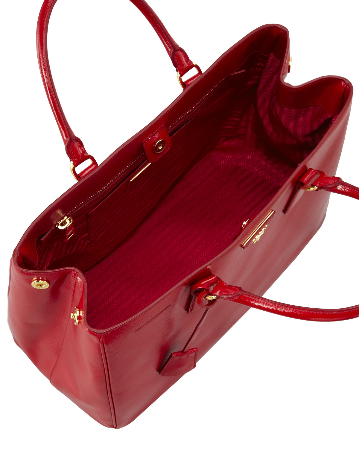 prada saffiano red
