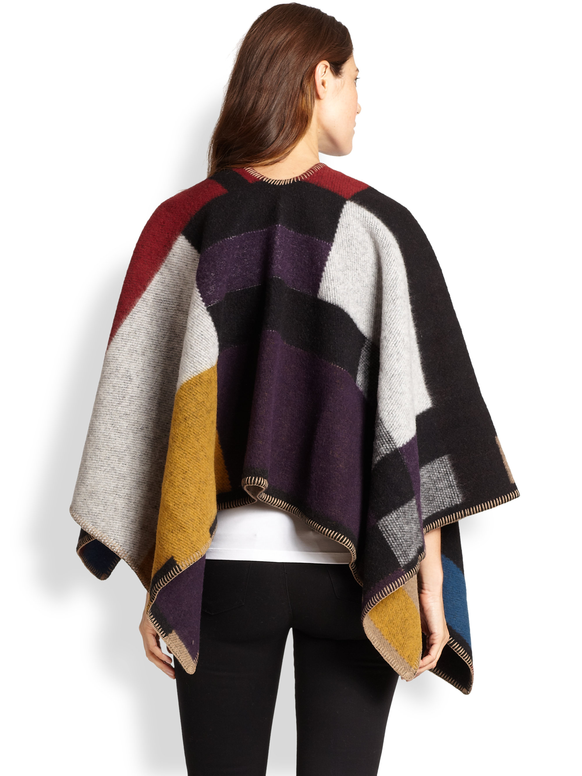 buffalo plaid cashmere scarf