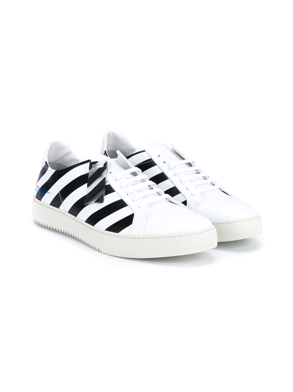 off white striped sneakers