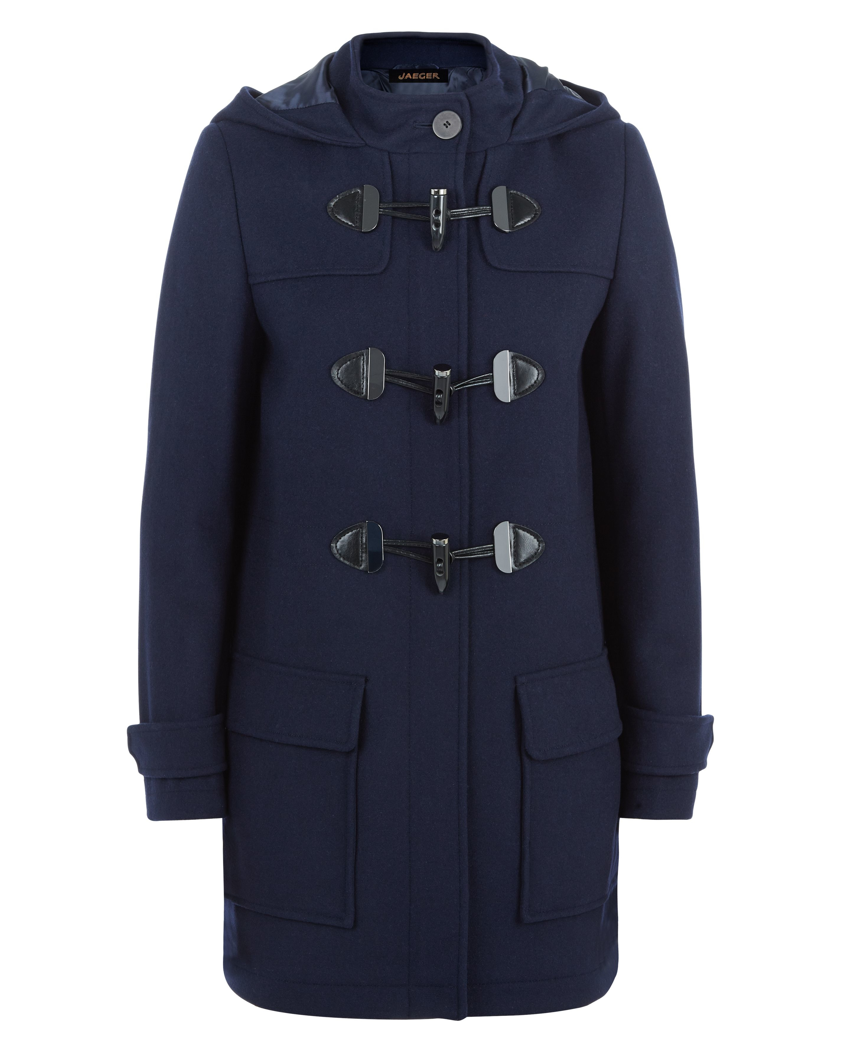 Jaeger Melton Wool Duffle Coat in Blue (Navy) Lyst