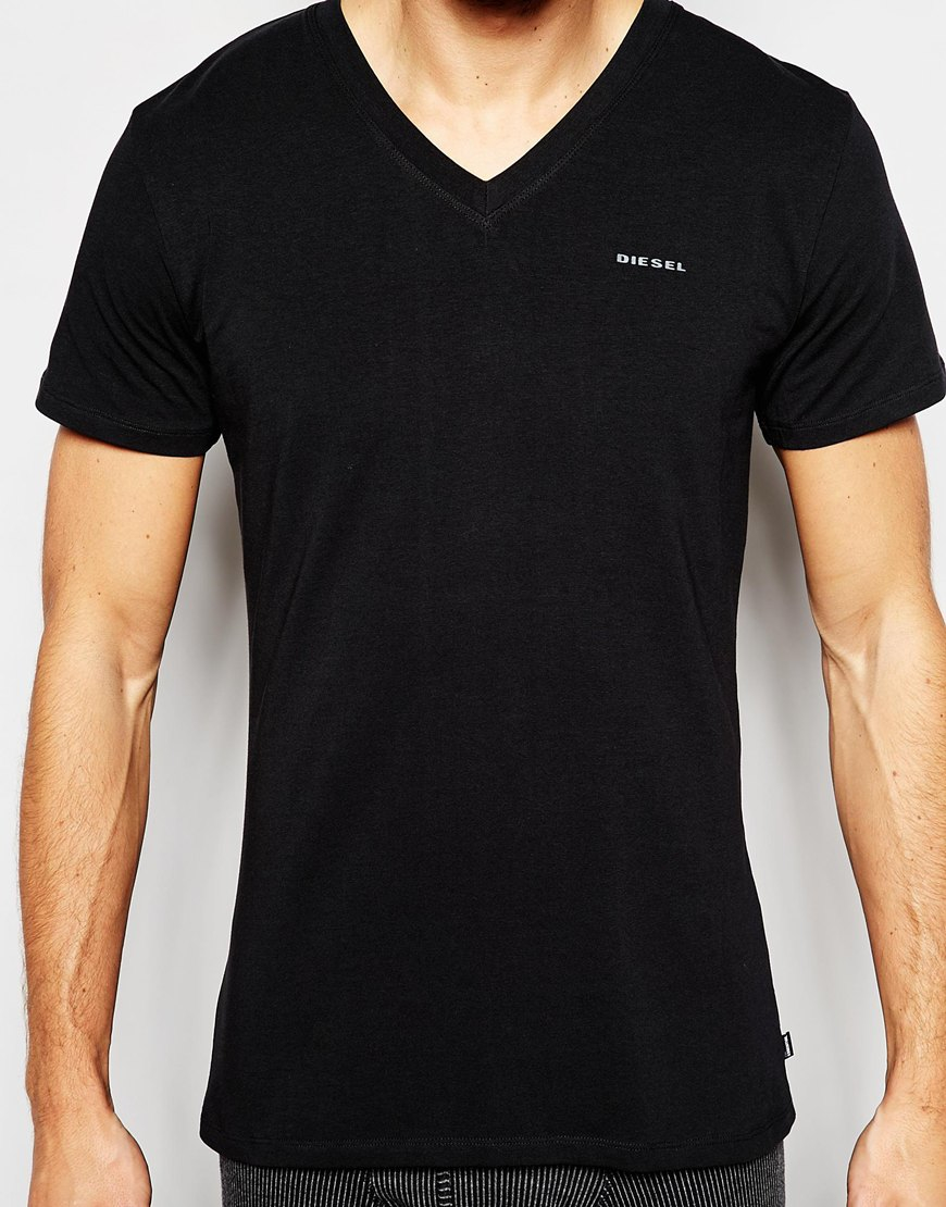 black v neck shirt