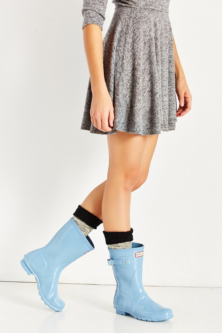 baby blue hunter boots