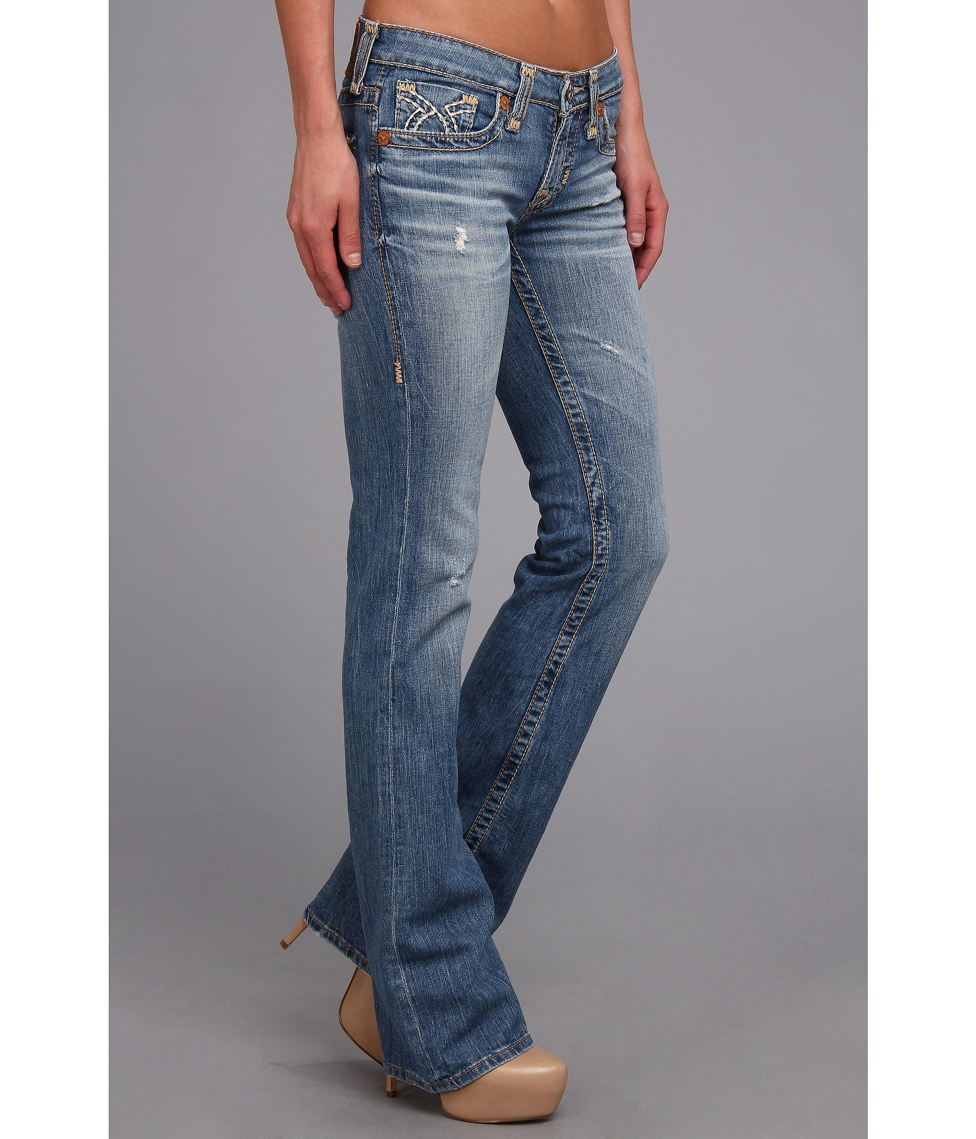 Big Star Remy Low Rise Boot Cut Jean In 16 Year Epic in Blue | Lyst