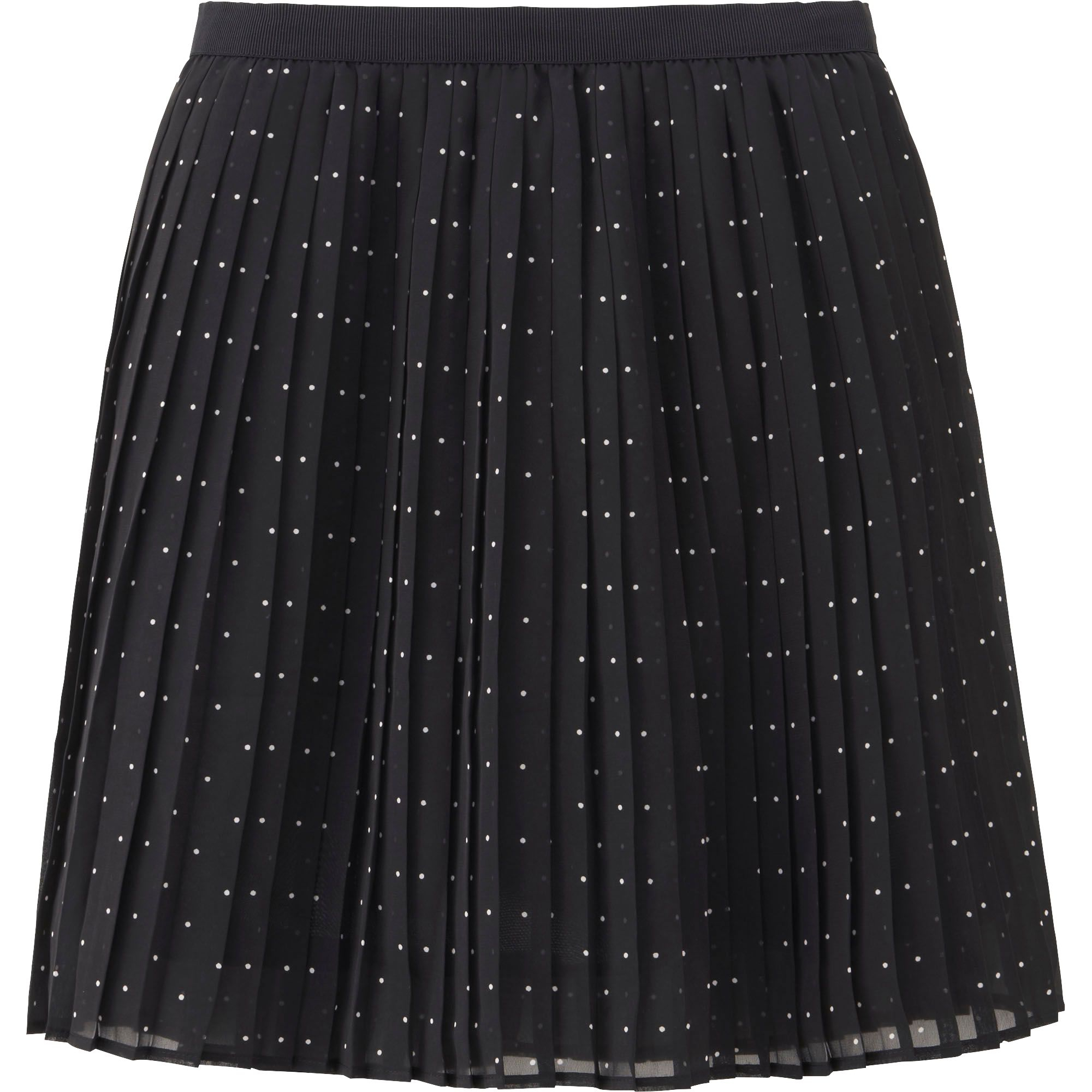 Uniqlo Women Chiffon Pleated Print Mini Skirt in Black Lyst