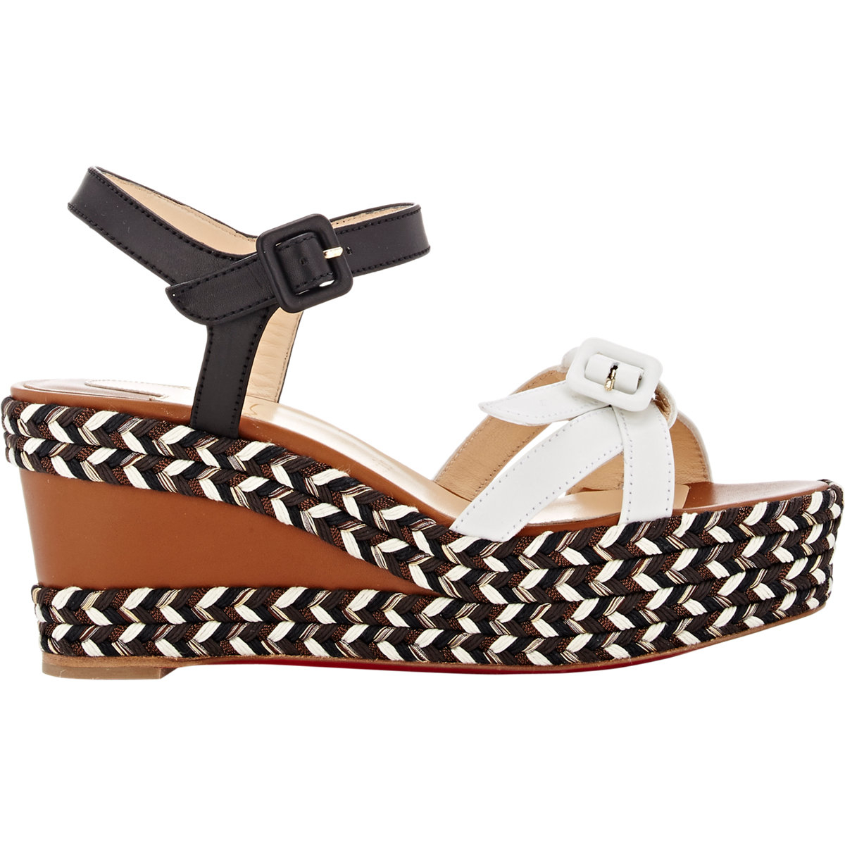 christian louboutin spachica 120 python espadrille wedge sandals ...