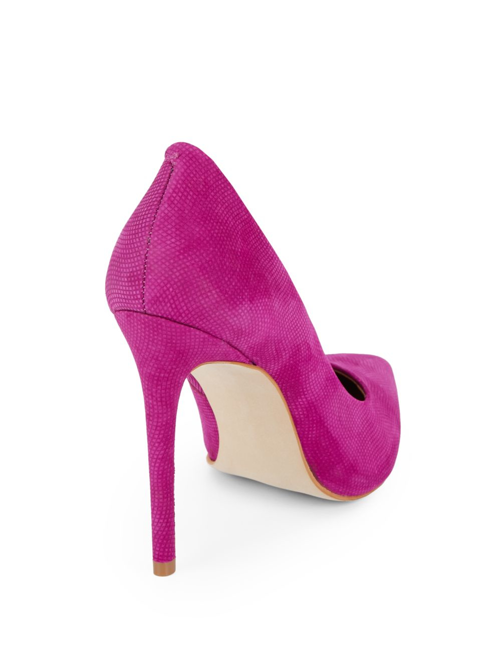 Steve Madden Suede Point Toe Pumps in Magenta (Purple) | Lyst