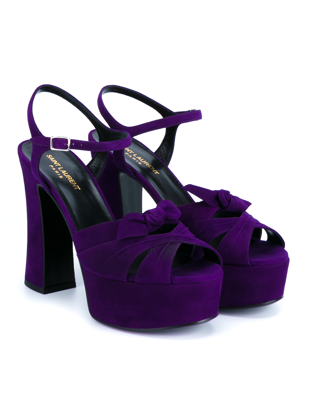 purple platform sandals
