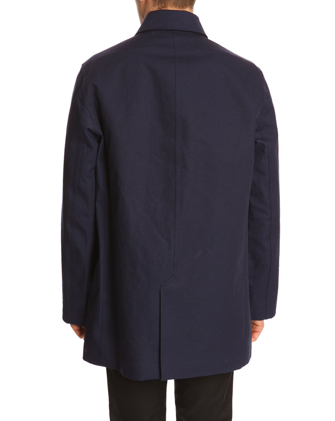 Lacoste Navy Trench Coat With Bordeaux Red Details in Blue for Men | Lyst