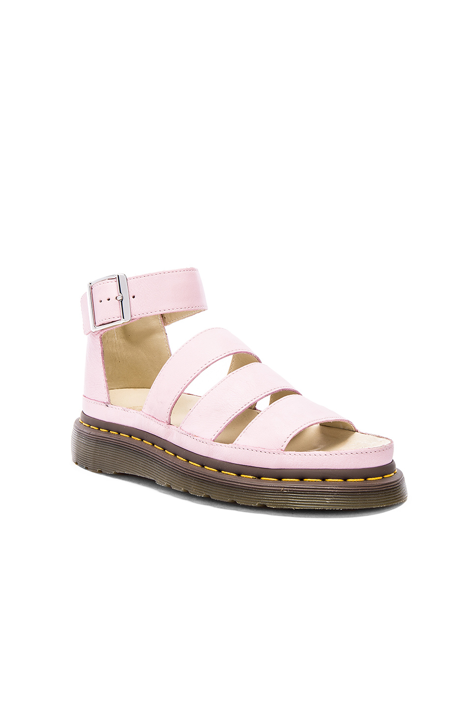 Dr. Martens Leather Clarissa Chunky Strap Sandal in Bubblegum (Pink) - Lyst