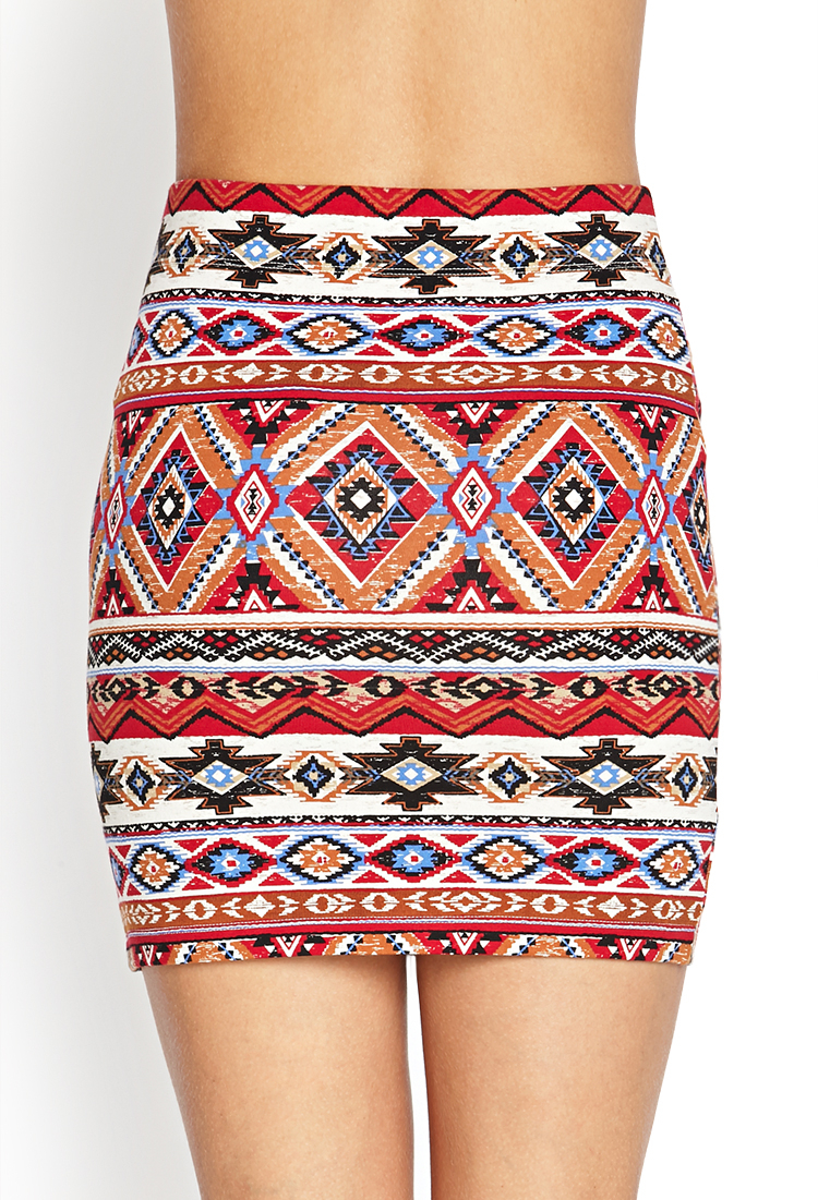Forever 21 Tribal Print Mini Skirt in ...